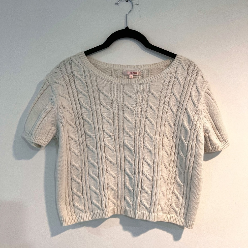 Lottie Moss Cropped Knit Top